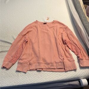 Pink Waffle Knit Sweater